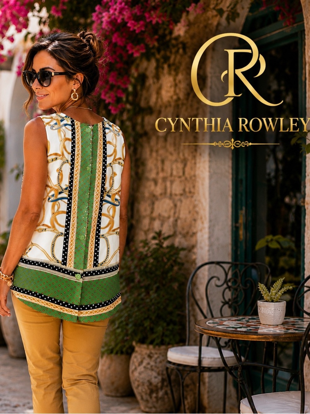 Cynthia Rowley,Sophisticated  Blouse,BUTTON-DOWN BACK,Gorgeous, Size S